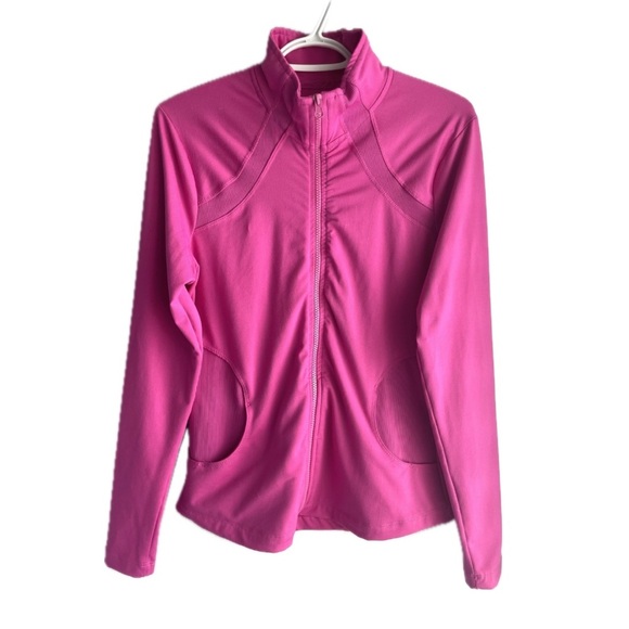 Women's Athletic Jacket in Vibrant Pink - Picture 1 of 4